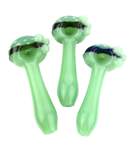 4.5" Hand Pipe American Spoon Honeycomb Dichro Art