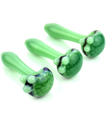 4.5" Hand Pipe American Spoon Honeycomb Dichro Art