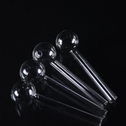 4" Heavy Clear Oil burner 25pcs per pack - LA Wholesale Kings