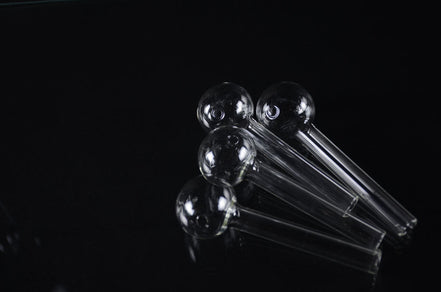 4" Heavy Clear Oil burner 25pcs per pack - LA Wholesale Kings