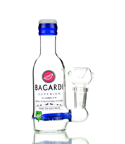 5" Bagardi Shot Liquor Bottle 14mm Male Bowl