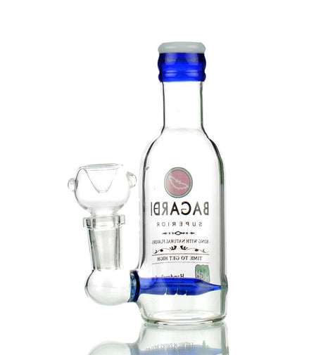 5" Bagardi Shot Liquor Bottle 14mm Male Bowl