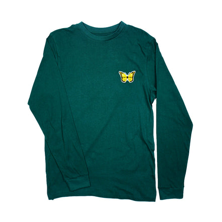 Butterfly Embroidery 100% Cotton Long Sleeve T-Shirt, Pack of 6 Units 1S, 2M, 2L, 1XL