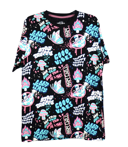 Good Vibe 100% Cotton T-Shirt, Pack of 6 Units 1S, 2M, 2L, 1XL