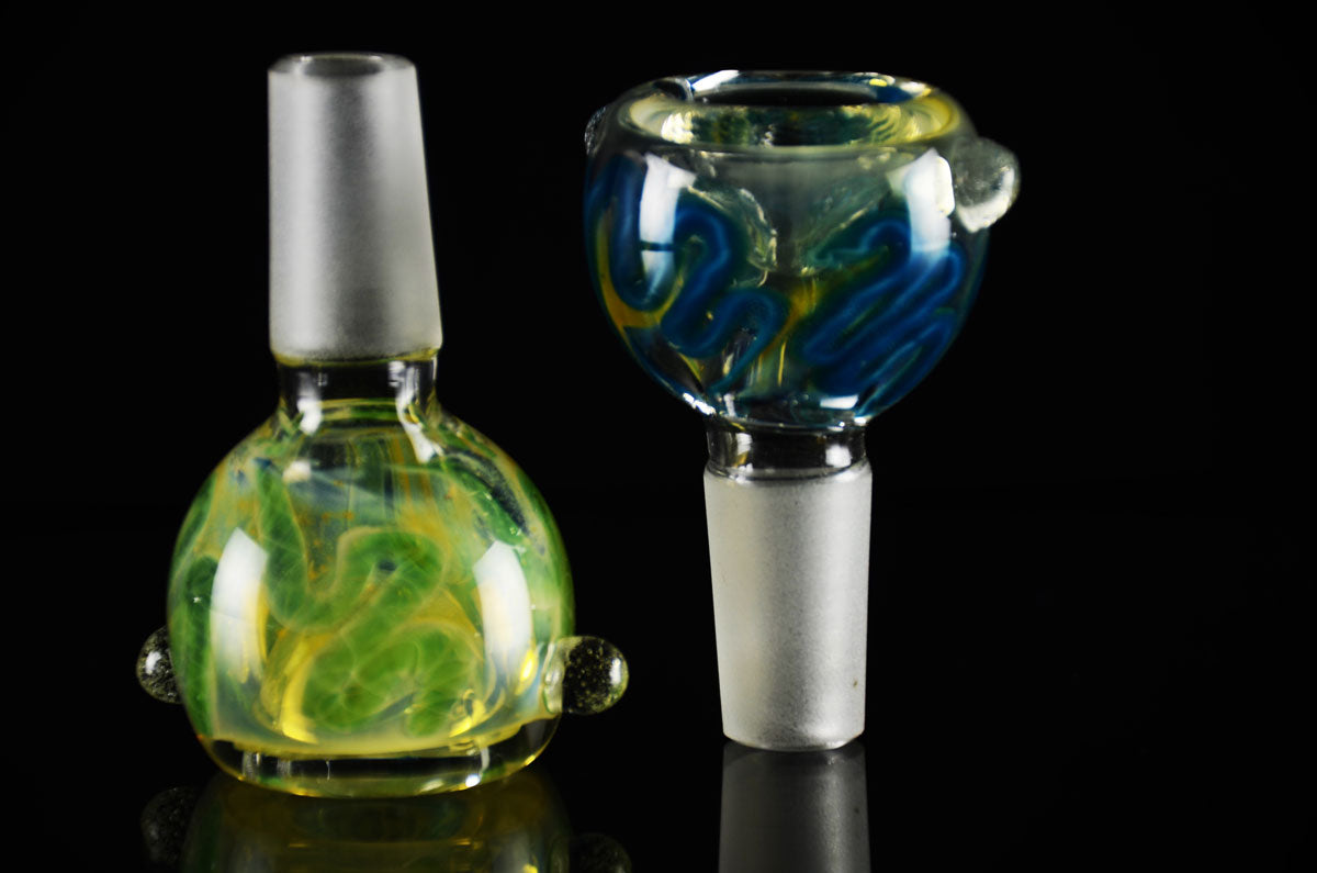 Fuming Inside Design Round Male Bowl 14mm - LA Wholesale Kings