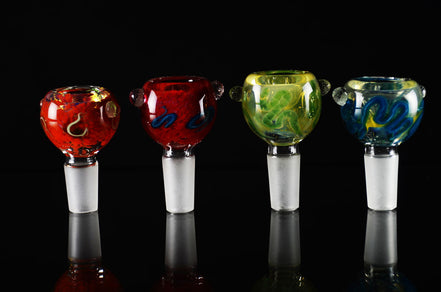 Fuming Inside Design Round Male Bowl 14mm - LA Wholesale Kings