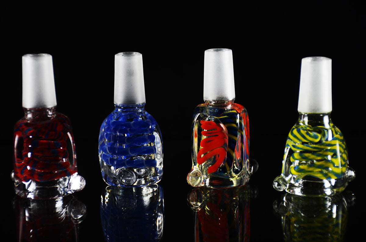 Four Square colored design Male Bowl 14mm - LA Wholesale Kings