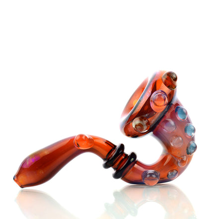 5" American Tube Sherlock Hand Pipe Fumed Glass