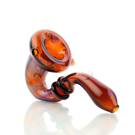5" American Tube Sherlock Hand Pipe Fumed Glass