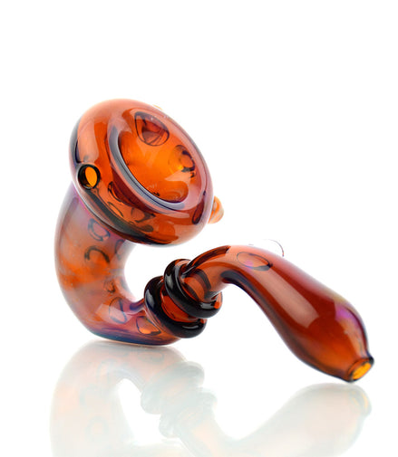 5" American Tube Sherlock Hand Pipe Fumed Glass