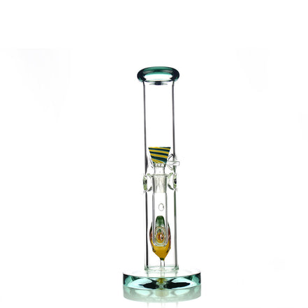 12" Straight Shooter with Reversal Art Egg Shower and 18mm Reversal Bowl Slide 5mm Glass