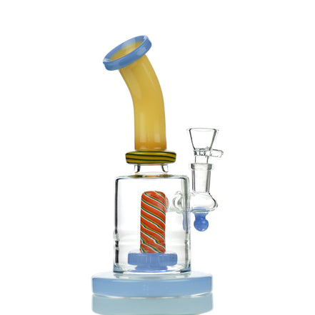 8" Slime Reversal Shower Head Water Pipe with 14mm Male Bowl