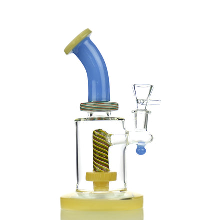 8" Slime Reversal Shower Head Water Pipe with 14mm Male Bowl