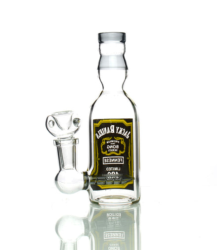 5" Micro Jacky liquor bottle Rig with L-Line Perc and 14mm Male Bowl