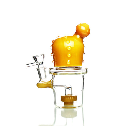 6" Cactus Water Bong with Round Shower and 14mm Male Bowl