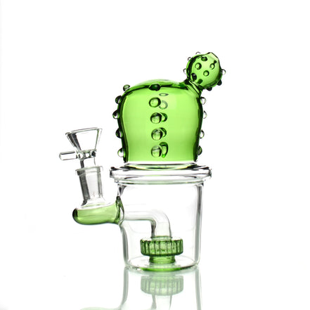 6" Cactus Water Bong with Round Shower and 14mm Male Bowl