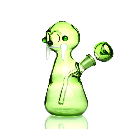 5.5" Dracula Color Tube Glass Water Pipe with 14mm Male Bowl