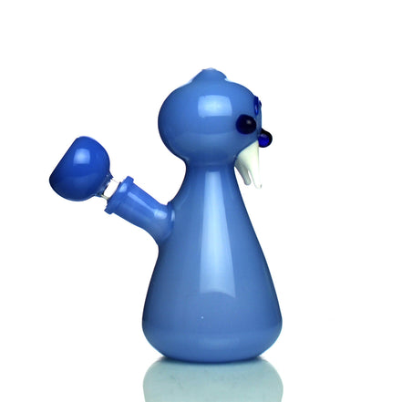 5.5" Dracula Color Tube Glass Water Pipe with 14mm Male Bowl