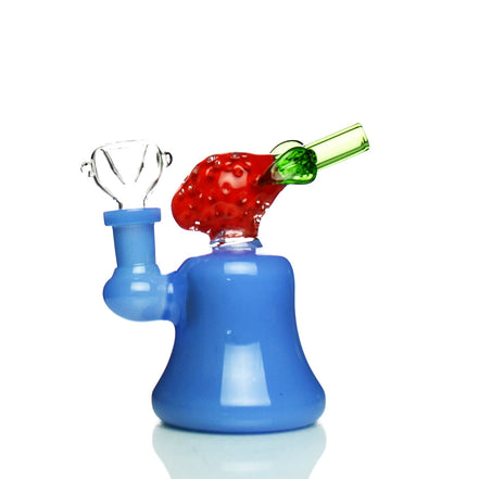 6" Strawberry Bong with 14mm Male Bowl