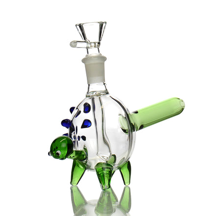 6" Turtle Water Pipe with 14mm Male Bowl