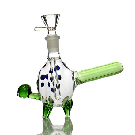 6" Turtle Water Pipe with 14mm Male Bowl