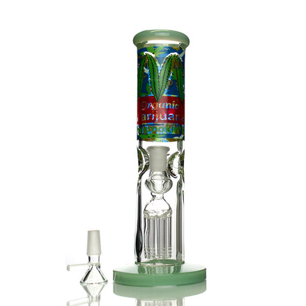 10" Organic Straight Shooter with Tree Chamber and 14mm Male Bowl