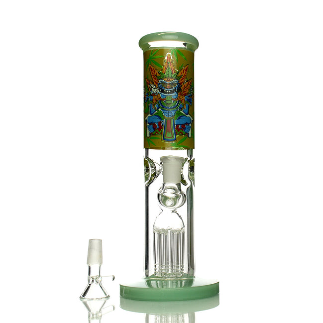 10" Aztec Straight Shooter with Tree Chamber and 14mm Male Bowl