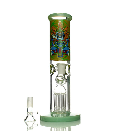 10" Aztec Straight Shooter with Tree Chamber and 14mm Male Bowl
