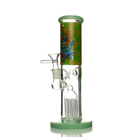 10" Aztec Straight Shooter with Tree Chamber and 14mm Male Bowl