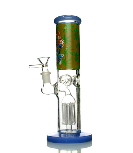 10" Aztec Straight Shooter with Tree Chamber and 14mm Male Bowl