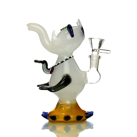7" OM Elephant Novelty Design Water Pipe with 14mm Male Bowl