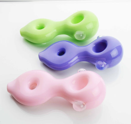 4.5" Hand Pipe Milky Donut Spoon - LA Wholesale Kings