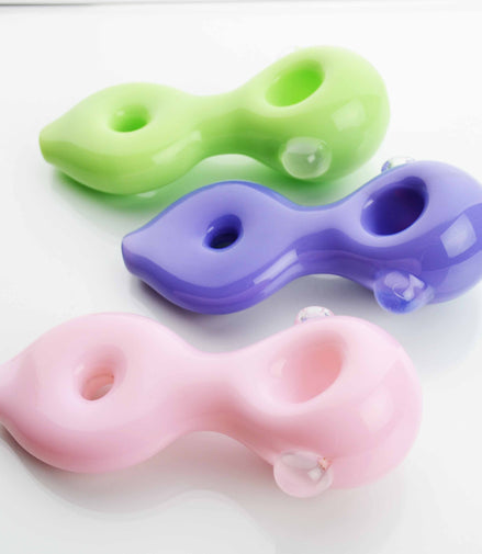 4.5" Hand Pipe Milky Donut Spoon - LA Wholesale Kings