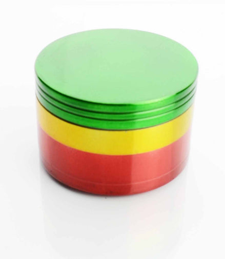 80mm Plain Rasta Grinder 4 Parts - LA Wholesale Kings