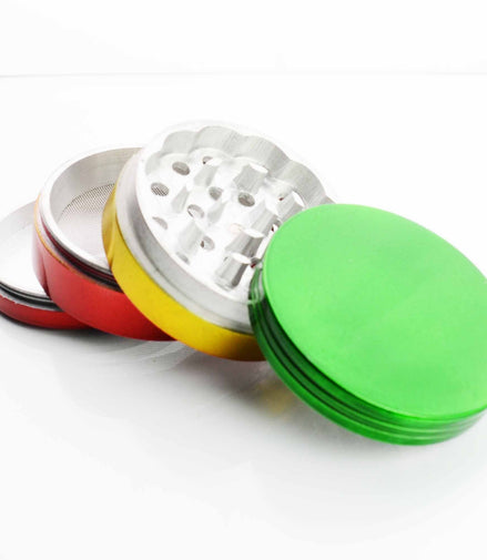80mm Plain Rasta Grinder 4 Parts - LA Wholesale Kings