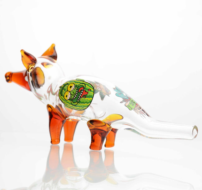 5" Hand Pipe Fox Design - LA Wholesale Kings