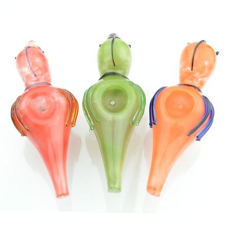 4" Parrot Design Hand Pipe - LA Wholesale Kings