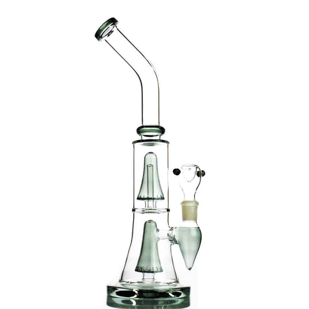 14" Bong Conical Double Pyramid Perk - LA Wholesale Kings
