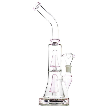 14" Bong Conical Double Pyramid Perk - LA Wholesale Kings