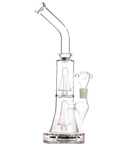 14" Bong Conical Double Pyramid Perk - LA Wholesale Kings