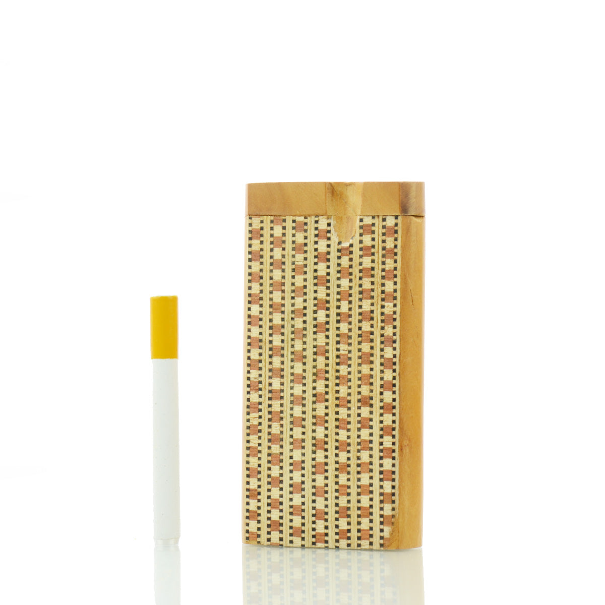 Handmade Wooden Dugout Plaid Art with 3