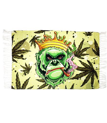 Handloom Printed King Gorilla Art Design Doormat Size 2ft x 3ft