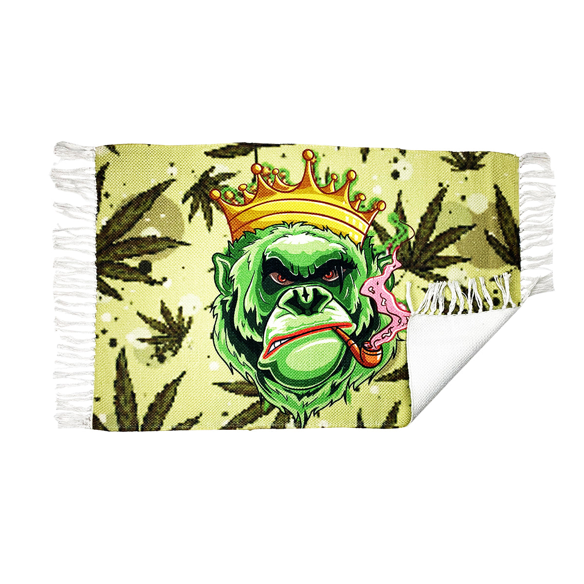 Handloom Printed King Gorilla Art Design Doormat Size 2ft x 3ft