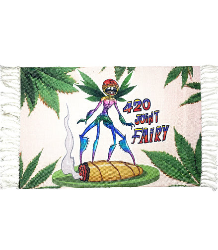 Handloom Printed 420 Joint Fairy Art Design Doormat Size 2ft x 3ft