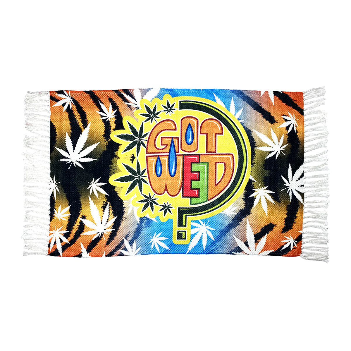 Handloom Printed Got Weed Design Doormat 2ft x 3ft