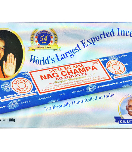 NAG ORIGINAL SATYA NAG CHAMPA INCENSE - LA Wholesale Kings