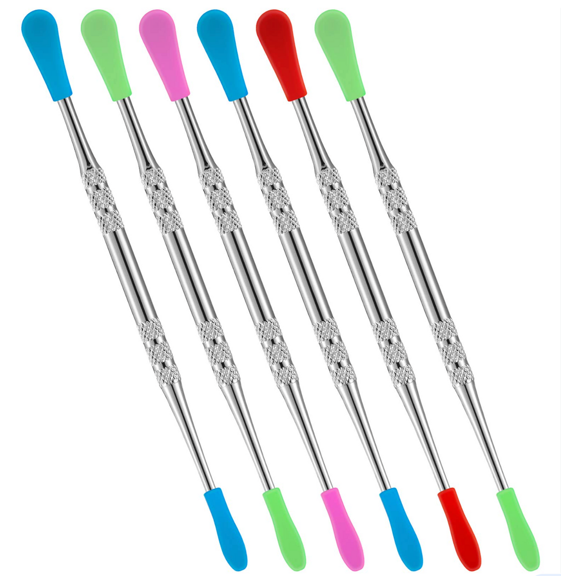 Metal Silver Dabber with Silicone Cap