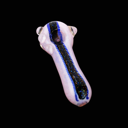 4.5" American Made Dhicro Spoon Hand Pipe Slime Color Frit Art - LA Wholesale Kings