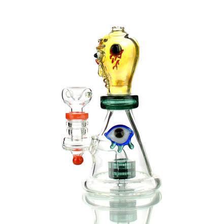 6" Dead Alien Water Pipe with 14mm Male Bowl