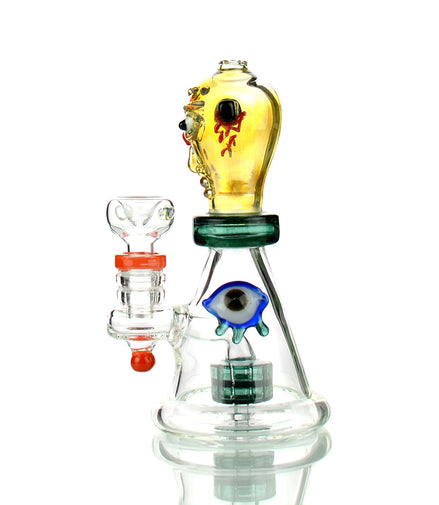 6" Dead Alien Water Pipe with 14mm Male Bowl